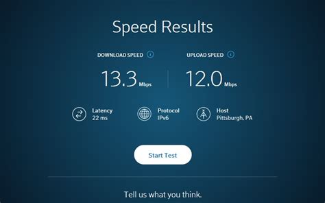 xfinity speed test on tv.